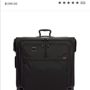TUMI extended trip wheeled garmet bag - black